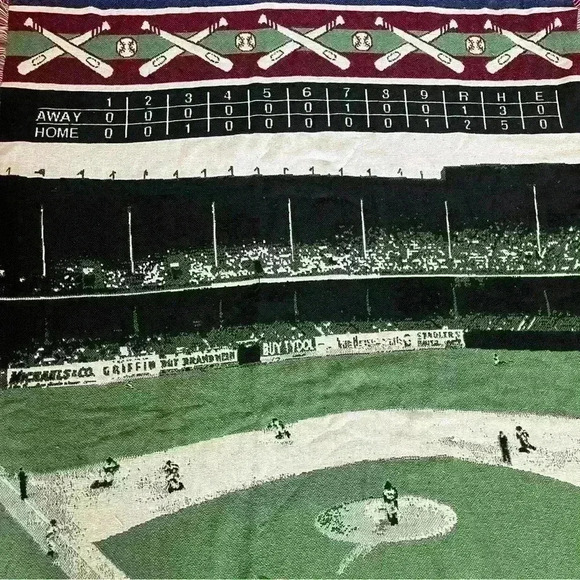 Other - Vintage Baseball Tapestry Throw